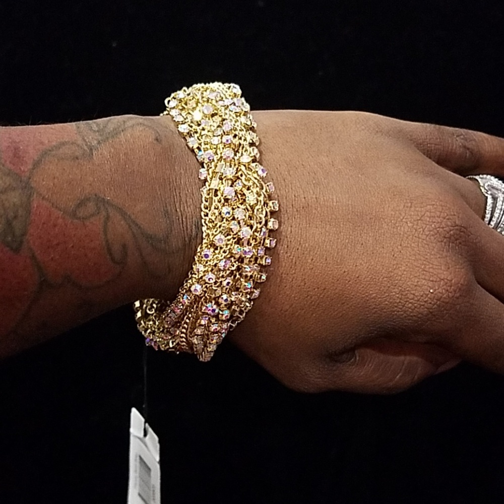 Gold Bracelet with Tag
